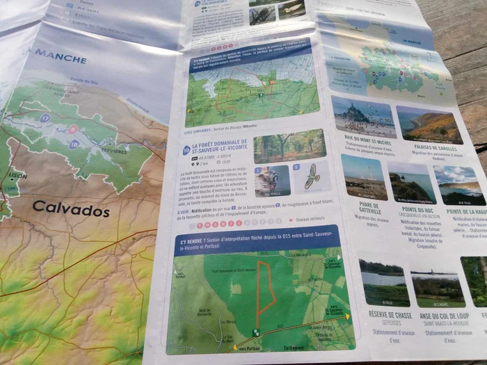 Aperçu du verso de la carte dépliée