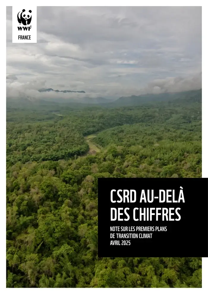 Couverture du rapport : CSRD au-delà des chiffres, note sur les premiers plans de transition climat